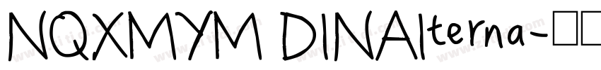 NQXMYM DINAIterna字体转换
